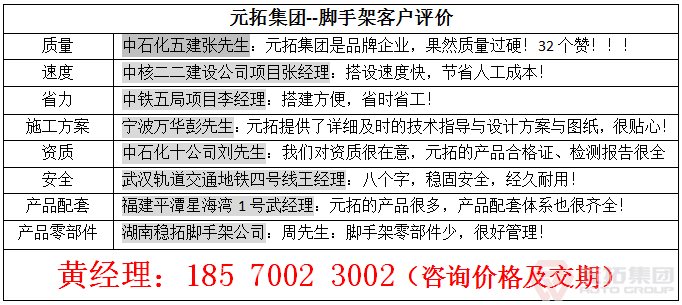 腳手架種類(lèi)大全，2016版本